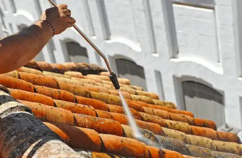 Nettoyage de toitures - Les Mages